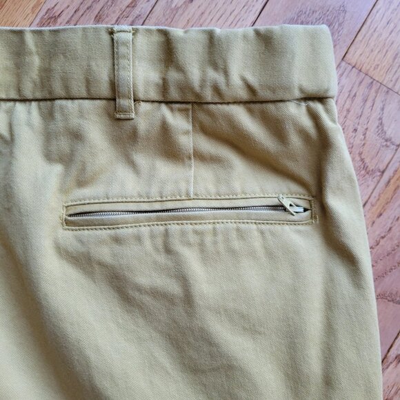 Peter Christian Mustard Flat Front Chinos MT22 - Picture 12 of 16